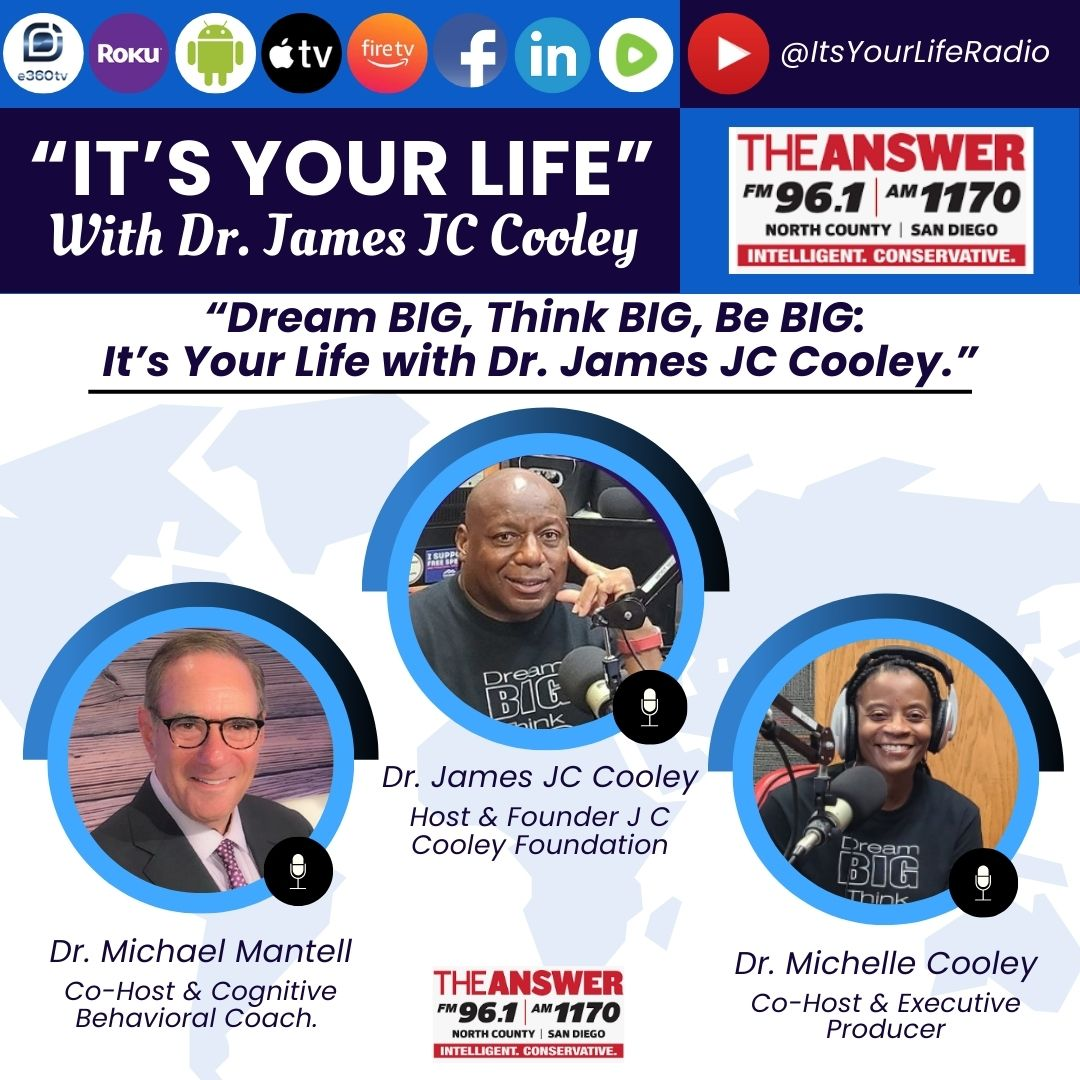 Dream BIG, Think BIG, Be BIG: It’s Your Life With Dr. James JC Cooley