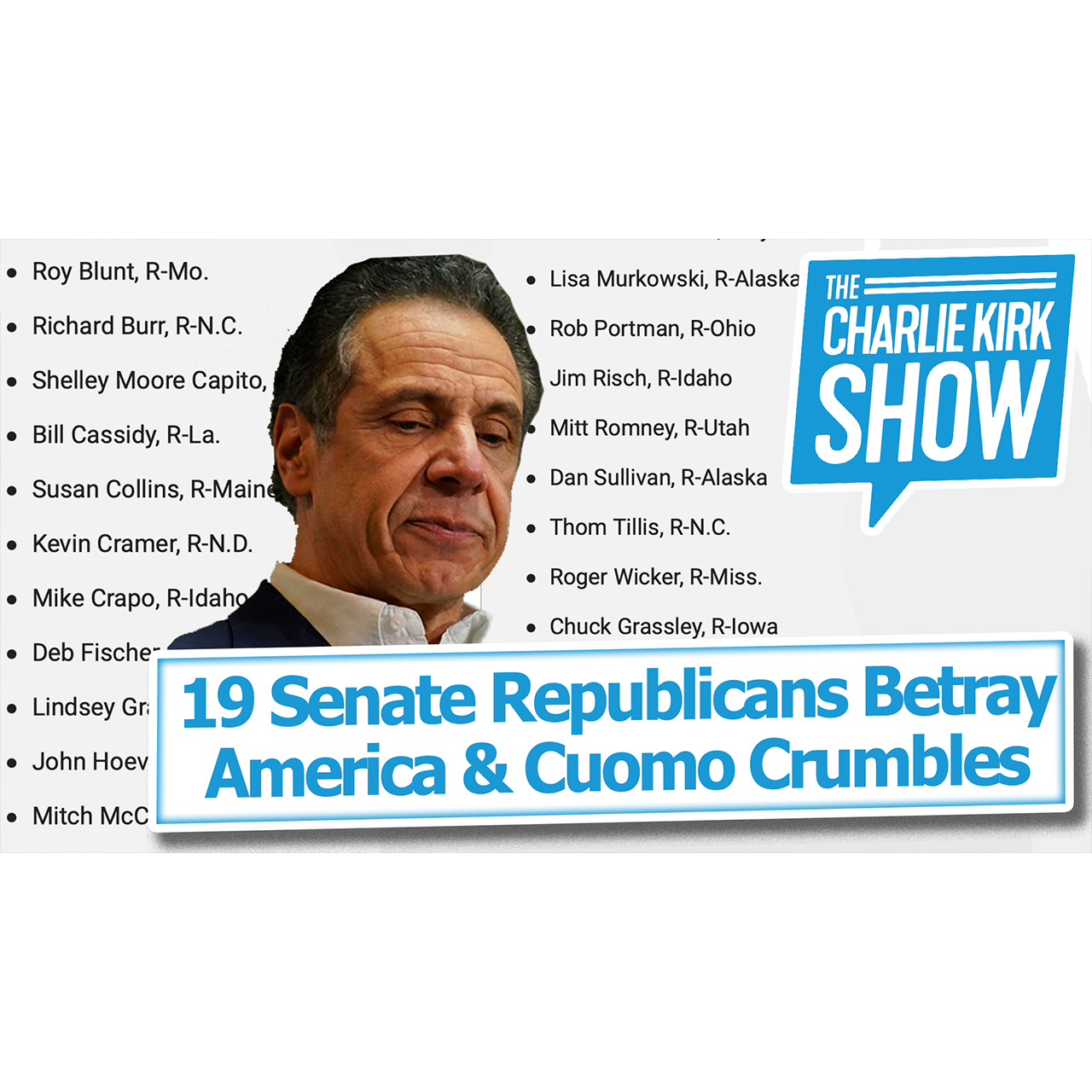 19 Senate Republicans Betray America & Cuomo Crumbles