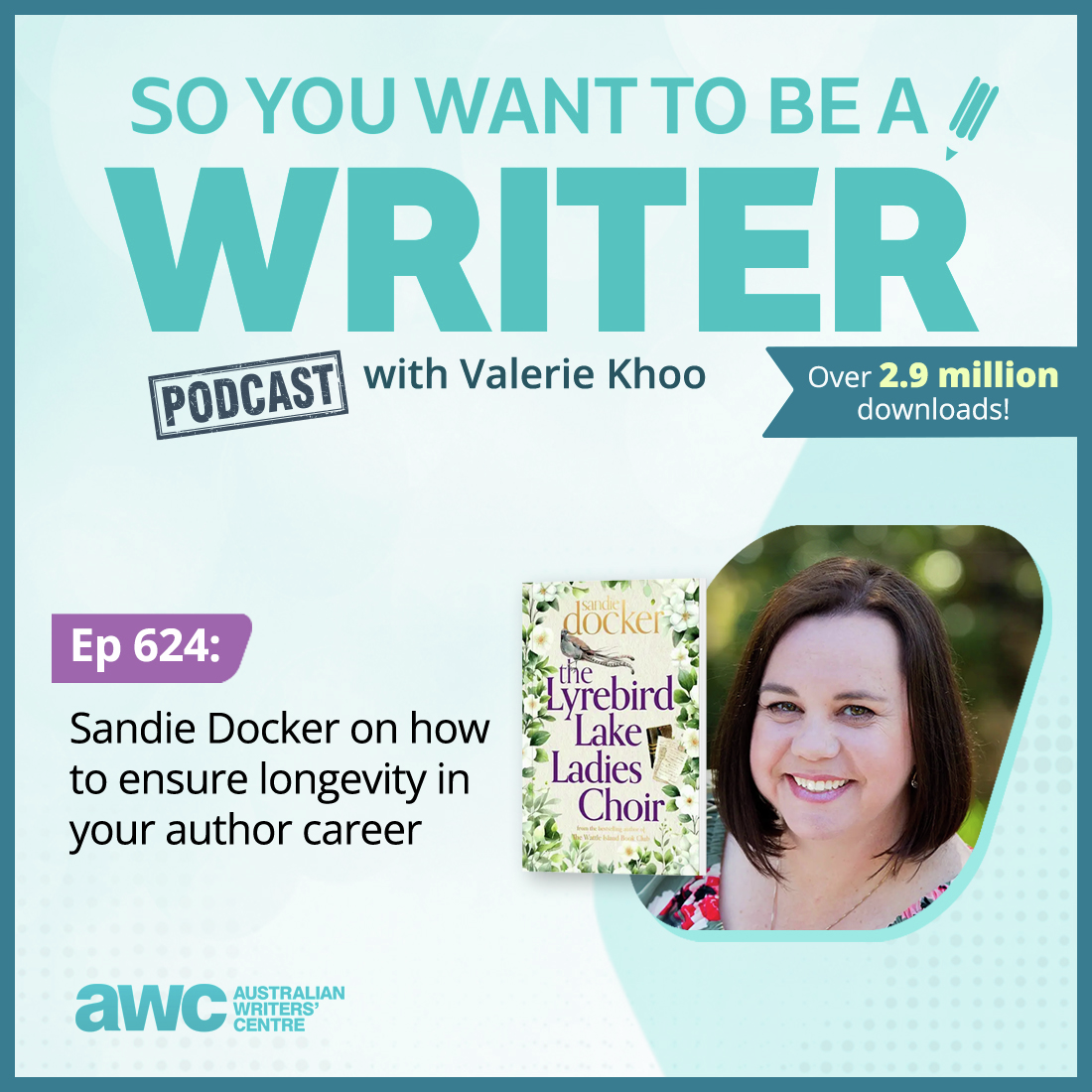 WRITER 624: Sandie Docker on how to ensure longevity in your author career