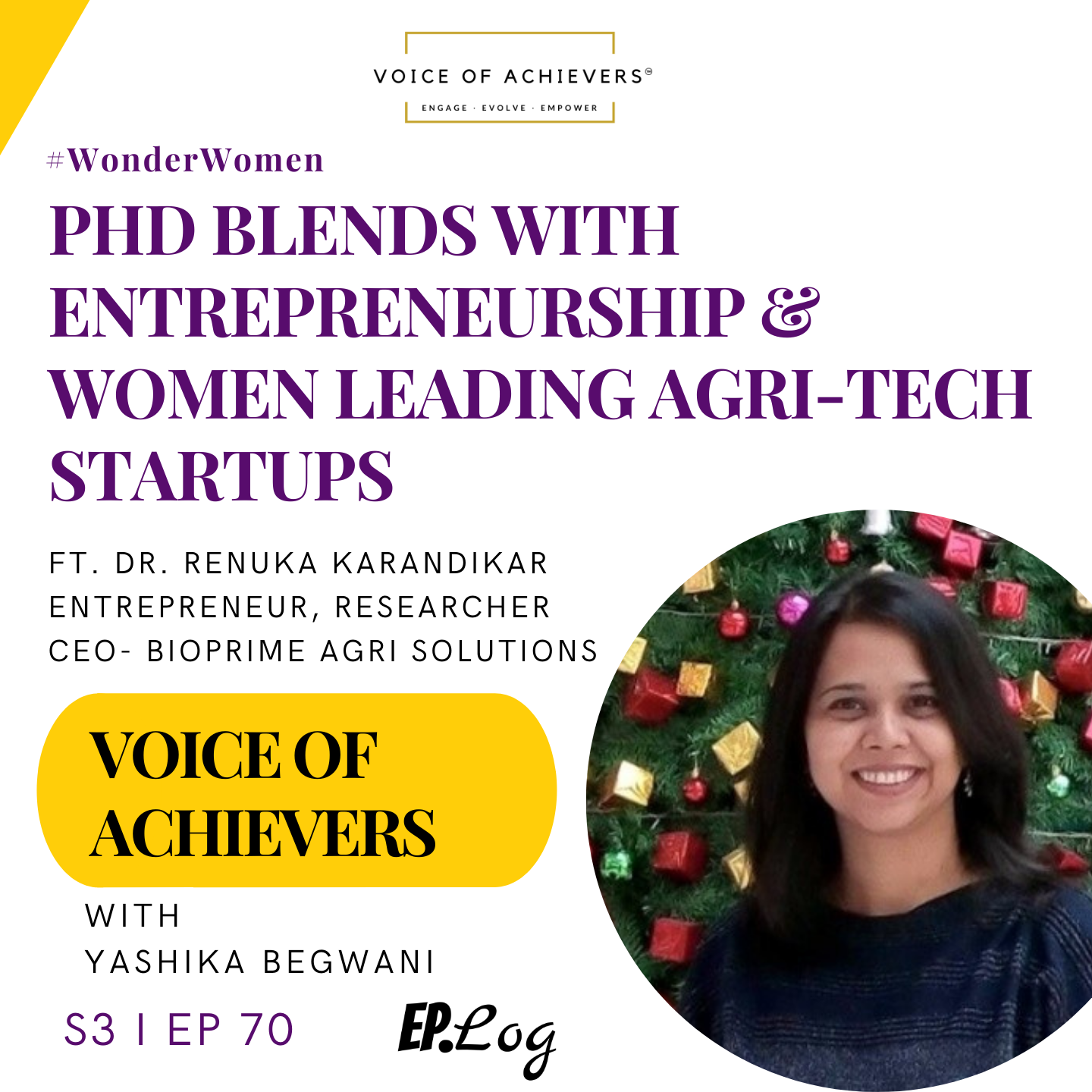 PhD blends with Entrepreneurship & Women leading Agri-Tech Ft Dr. Renuka Karandikar