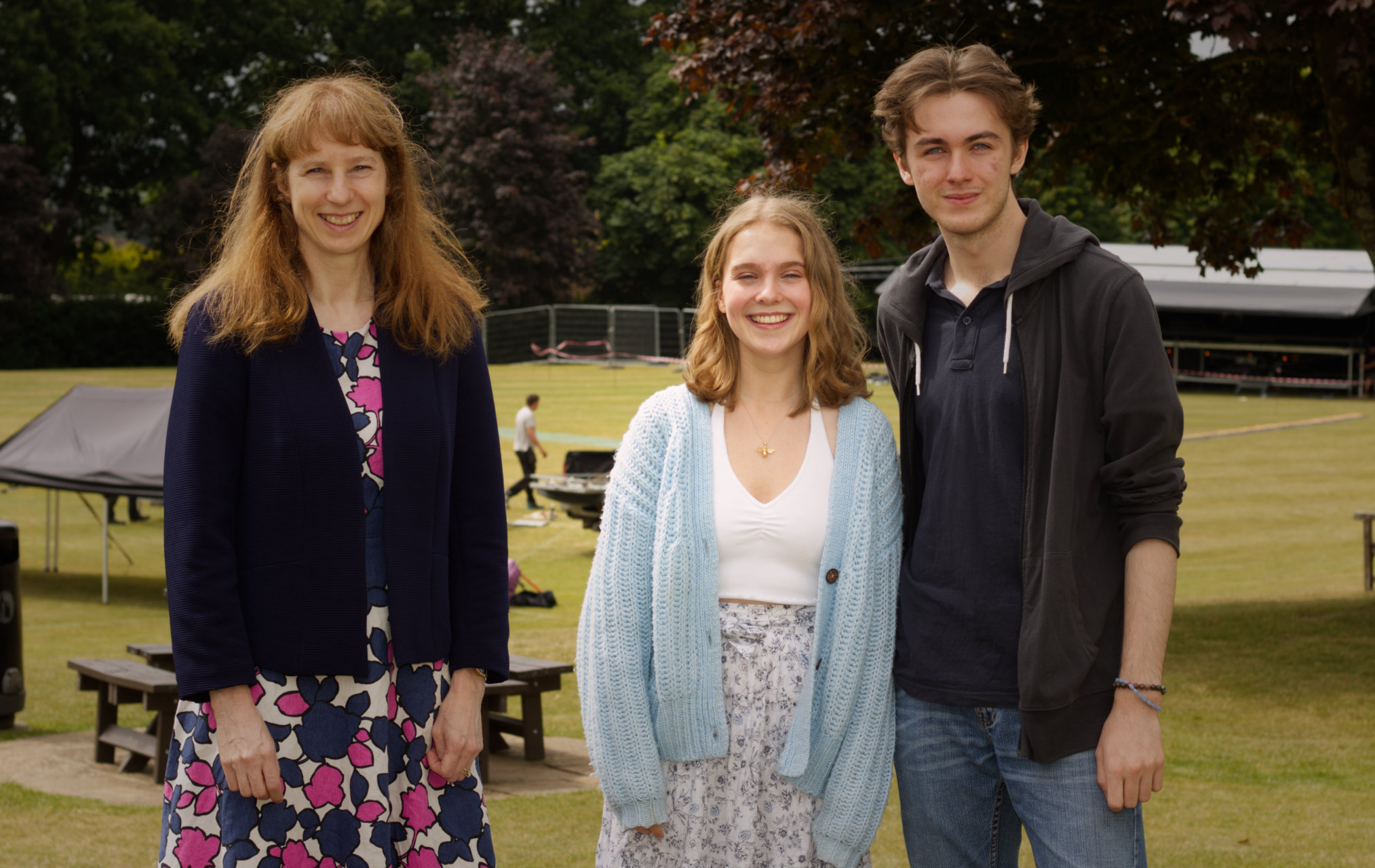 Young musicians prepare for Saturday's grand open air concert at Churcher's College