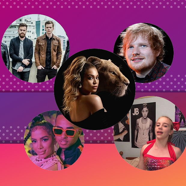 Beyoncé encanta Simba, Ed Sheeran se desdobra e Justin Bieber estraga Billie Eilish