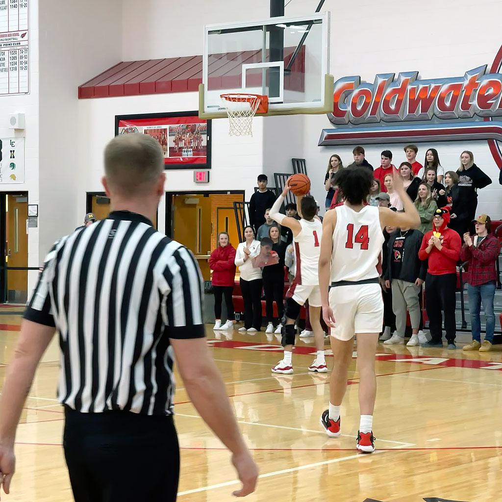 Boys Basketball: Otsego at Coldwater, 3-1-2022