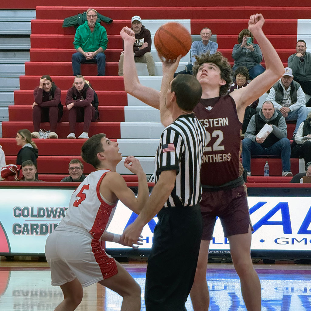 Boys Basketball: Western at Coldwater, 12-21-2023