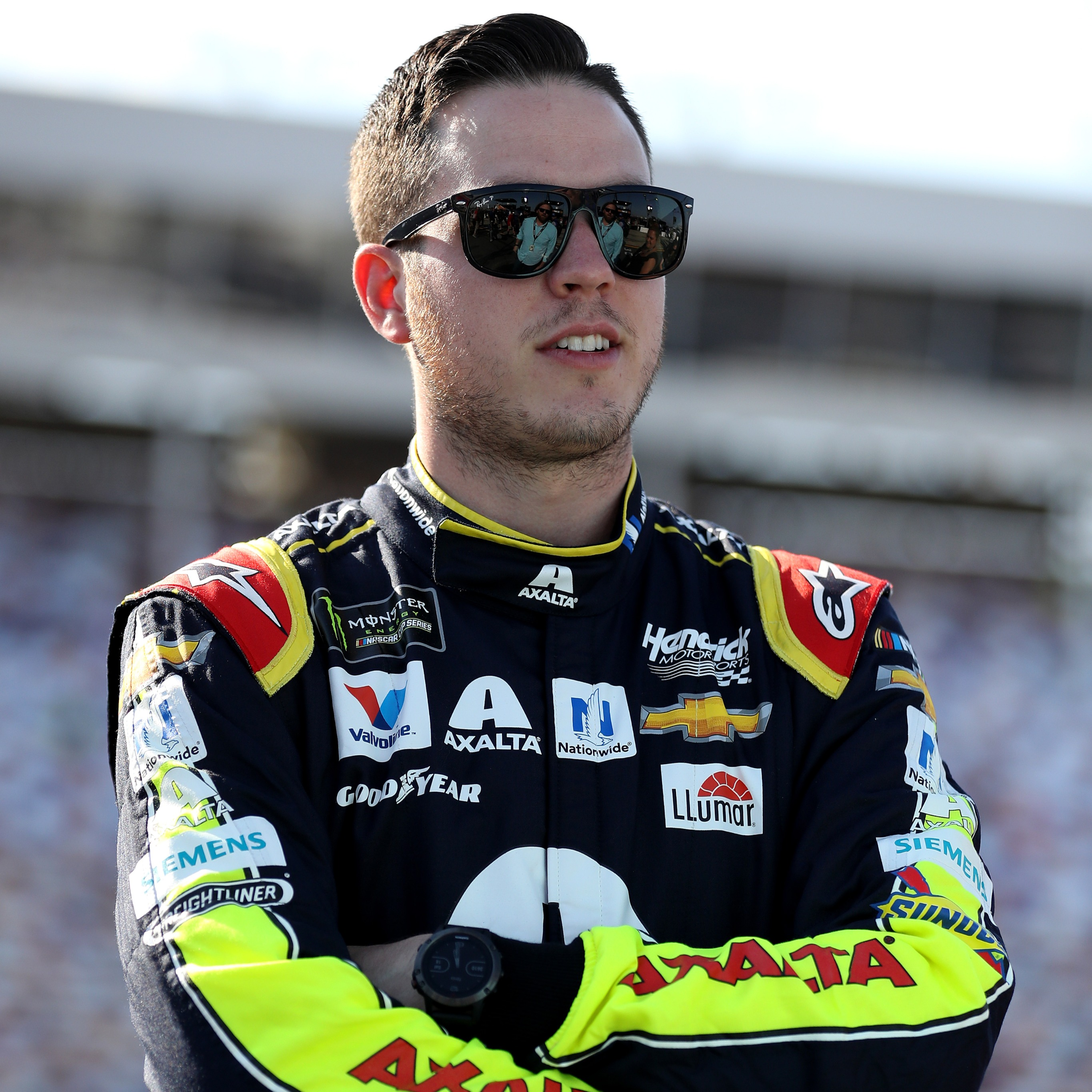 Otto talks NASCAR with driver of the #88 Alex Bowman