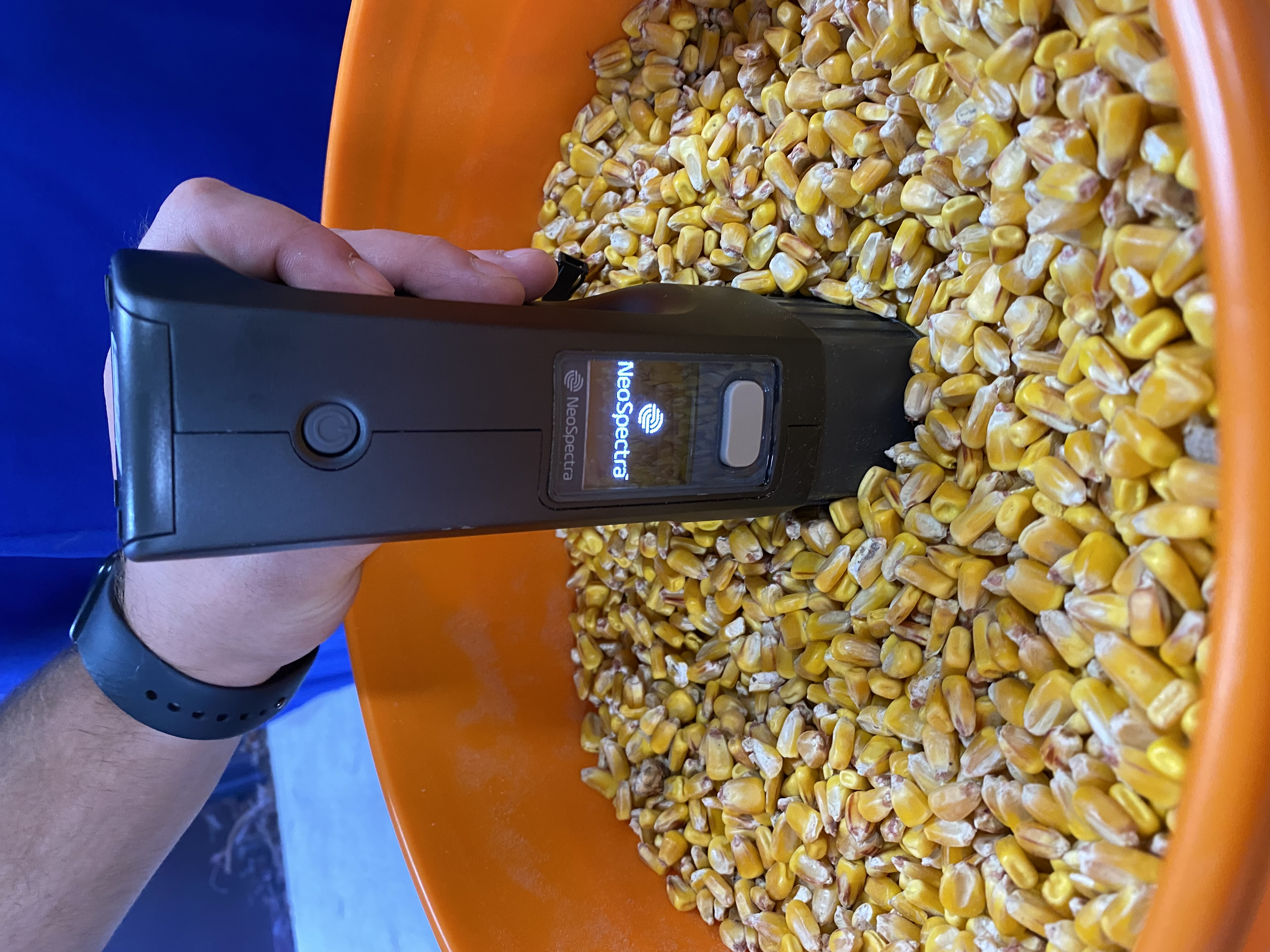 Easy handheld scanner for testing feed and soil