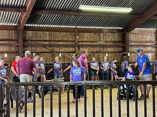 Alexis Participates in the Brown County Fair "Special Drive" Pig Show