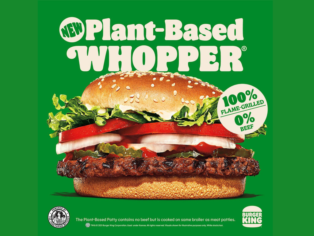 Burger King Now Offers Plant Based Whopper!