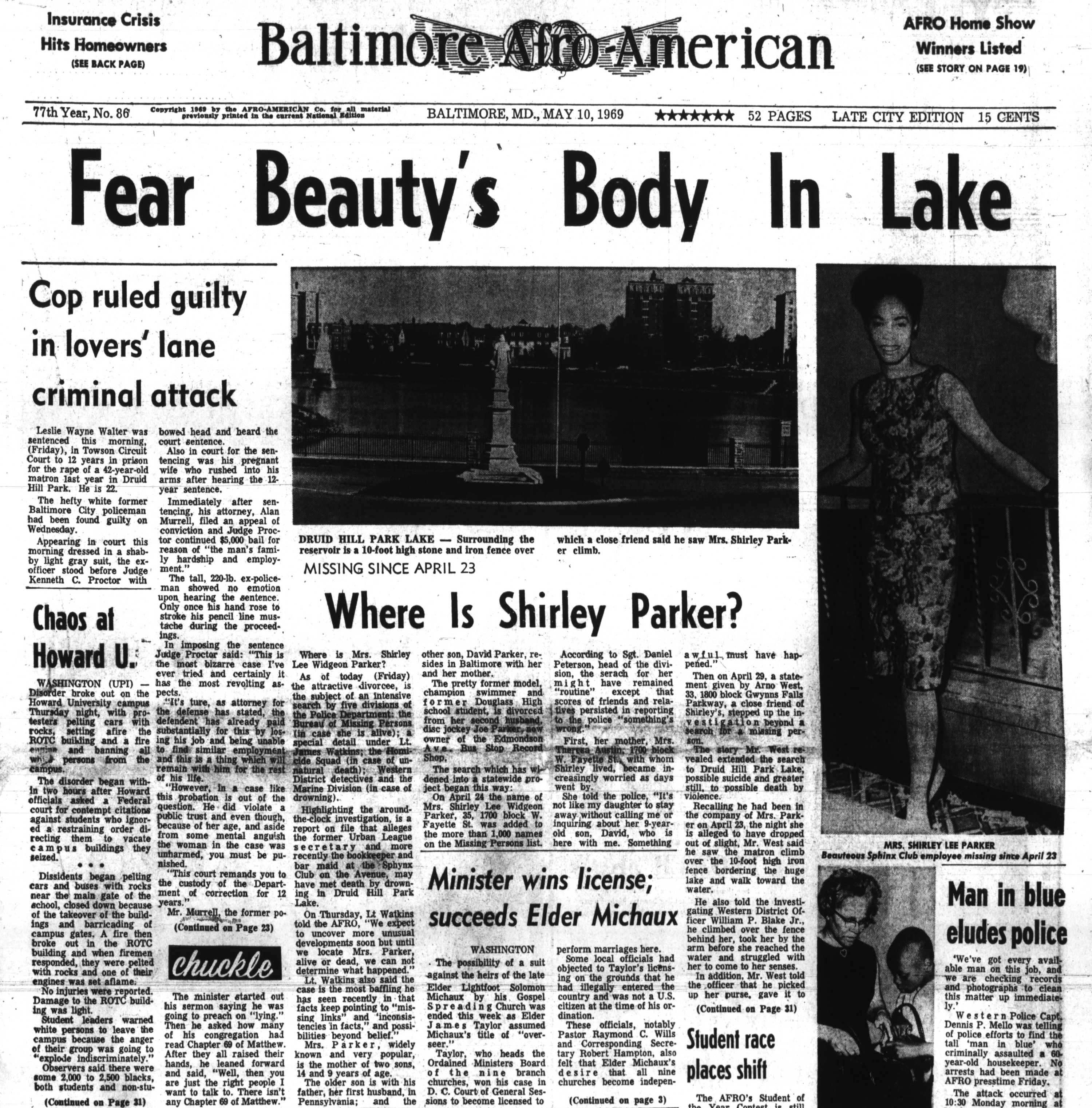 Baltimore's AFRO News covered the real 'Lady in the Lake'