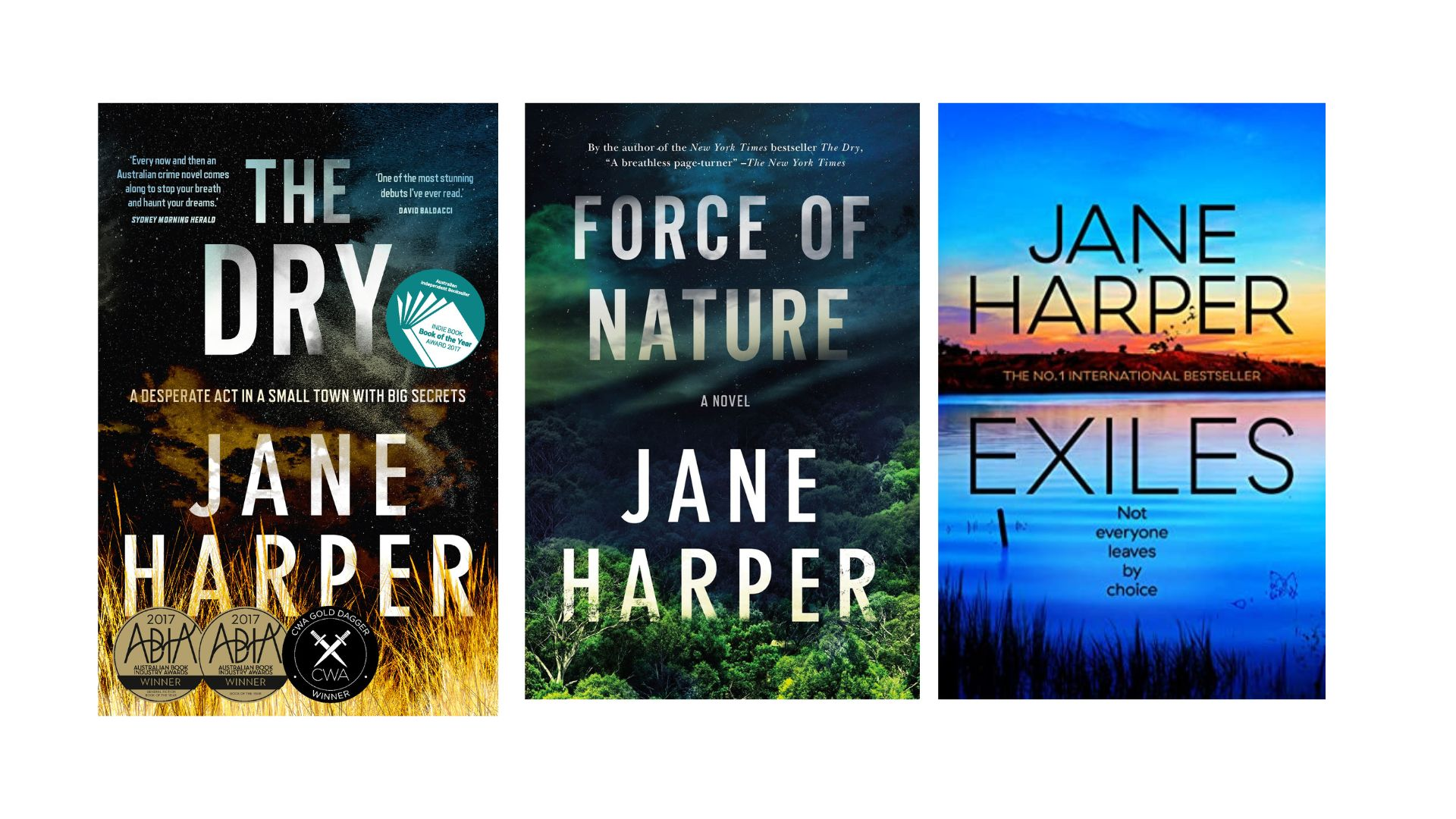 Jane Harper Special: "The Dry," "Force of Nature" and "Exiles."