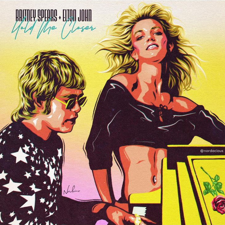 Brisbane artist designs cover image for Elton John, Britney Spears single