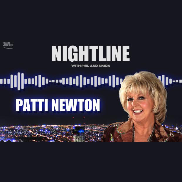 Patti Newton with Phil and Simon. Mon 24 Jul, 2017