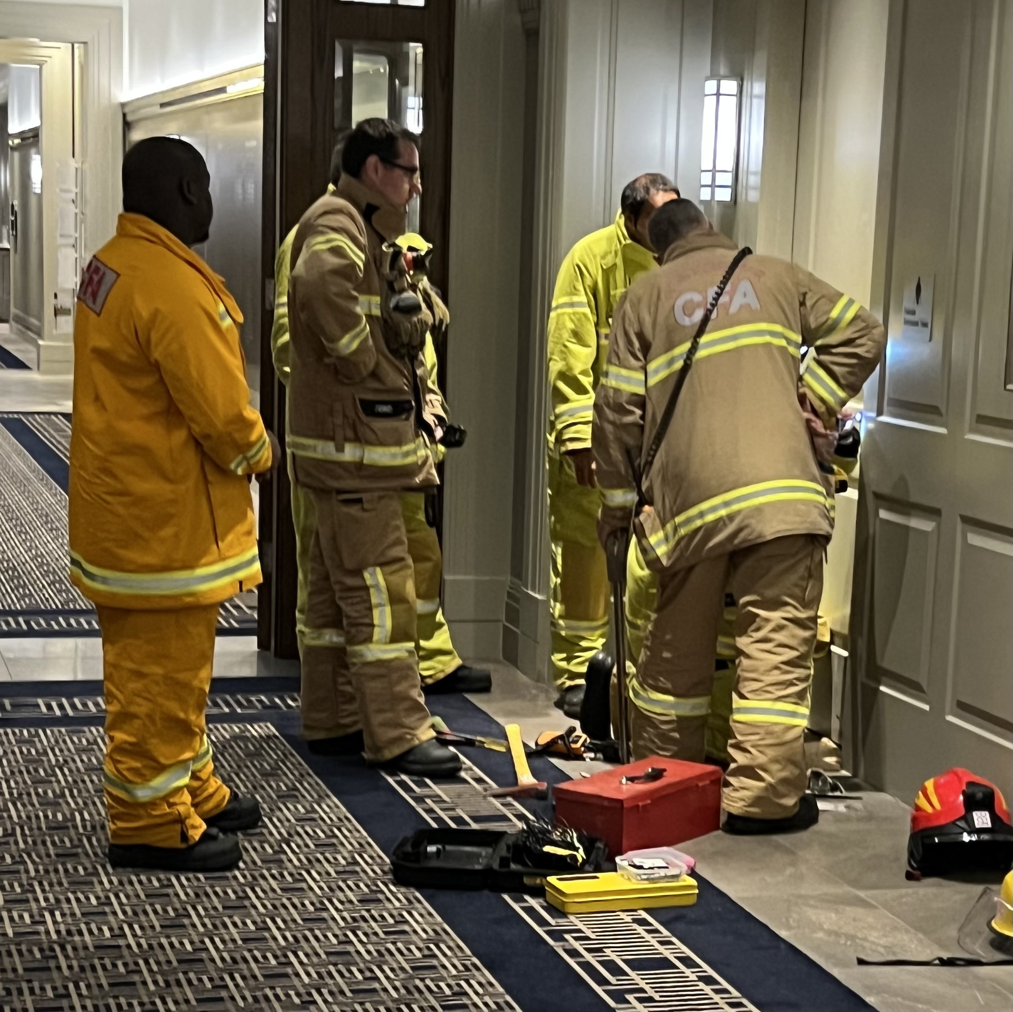 RUMOUR FILE: CFA called to rescue wedding guests locked in bathroom