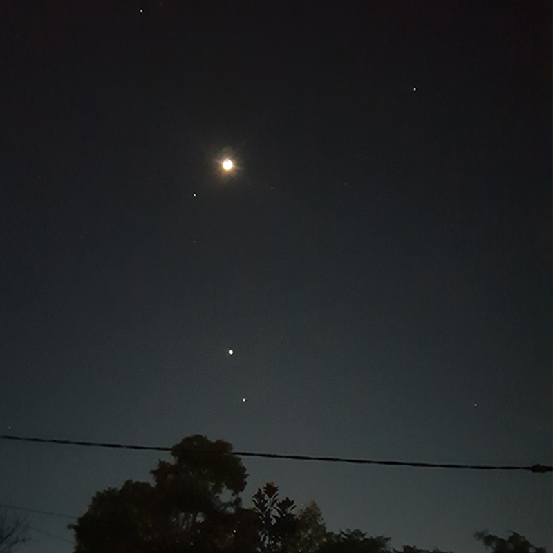 Bright lights: Four planets align in the sky