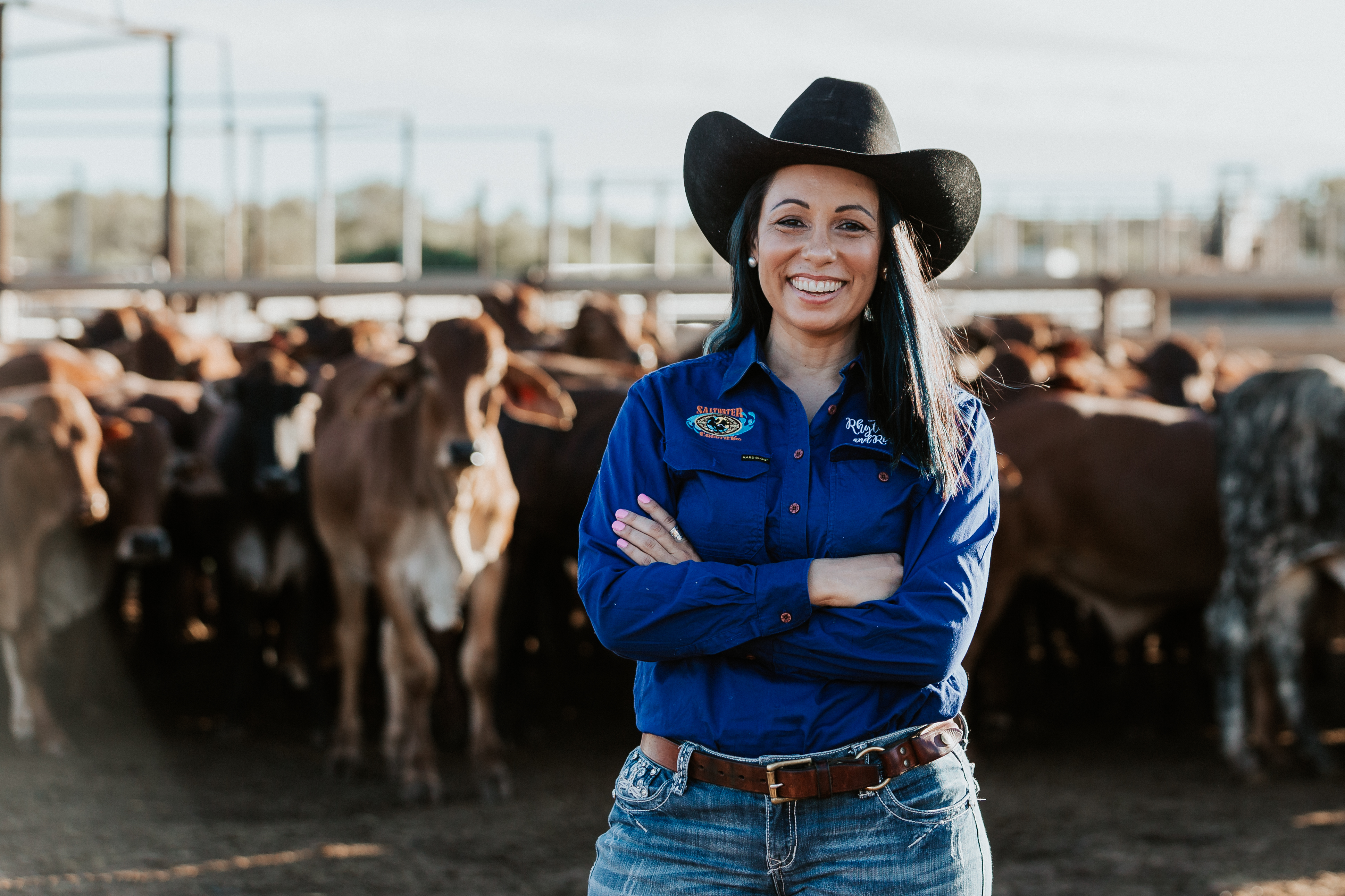 Cattle station workers making use of new skills