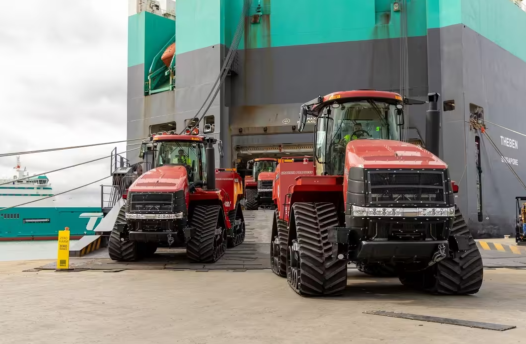 Antarctic-bound tractors prepare for final leg of journey