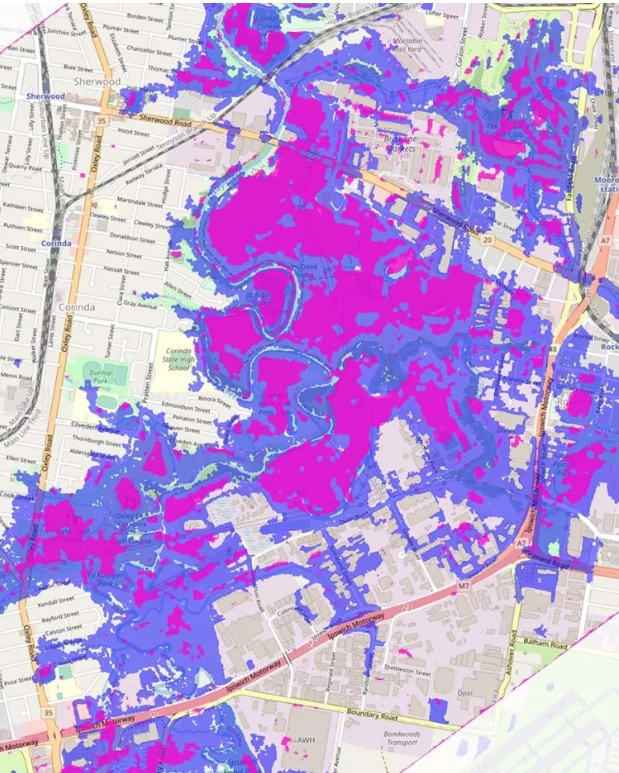 Satellites relaying faster flood information.