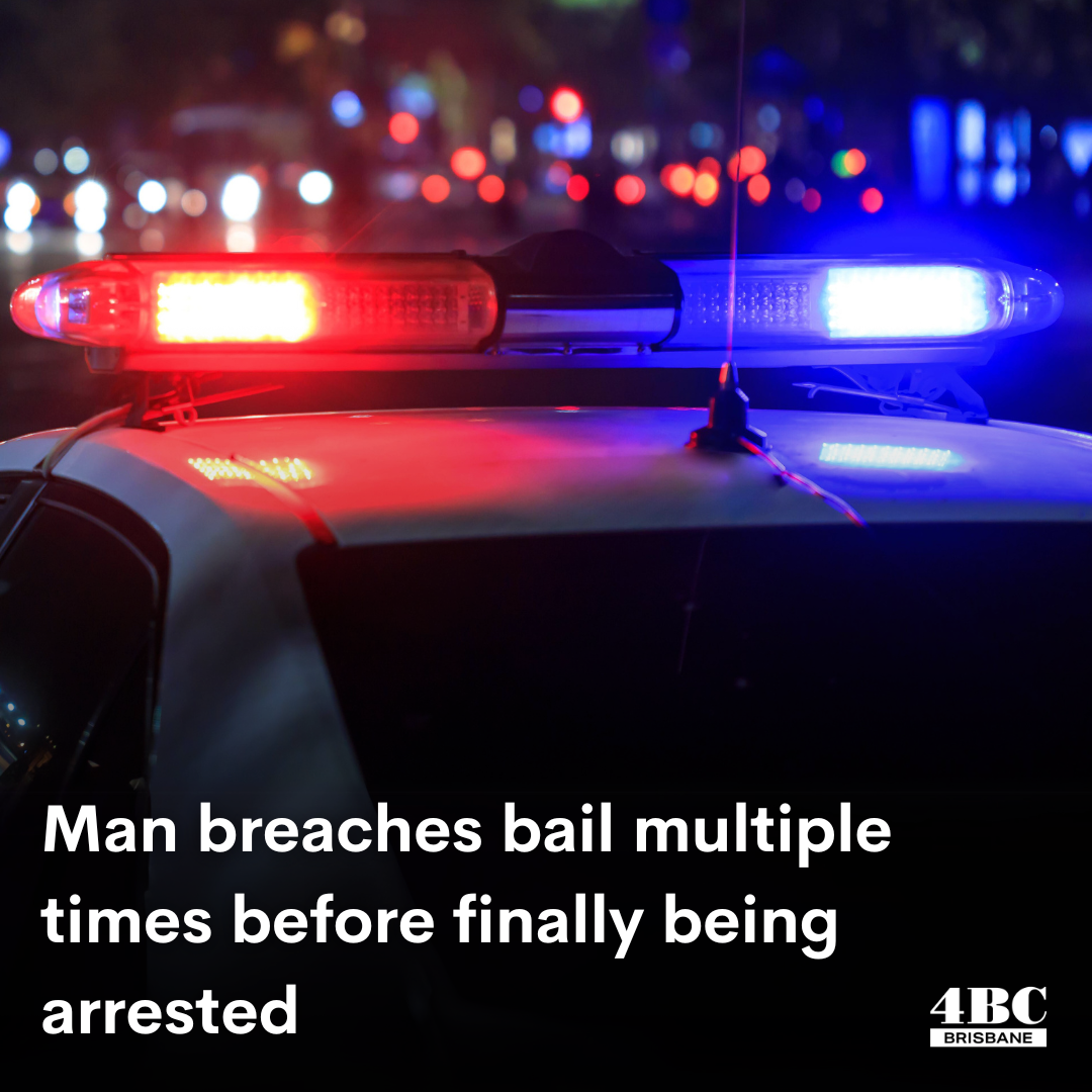 Man breaches bail multiple times before finally being arrested