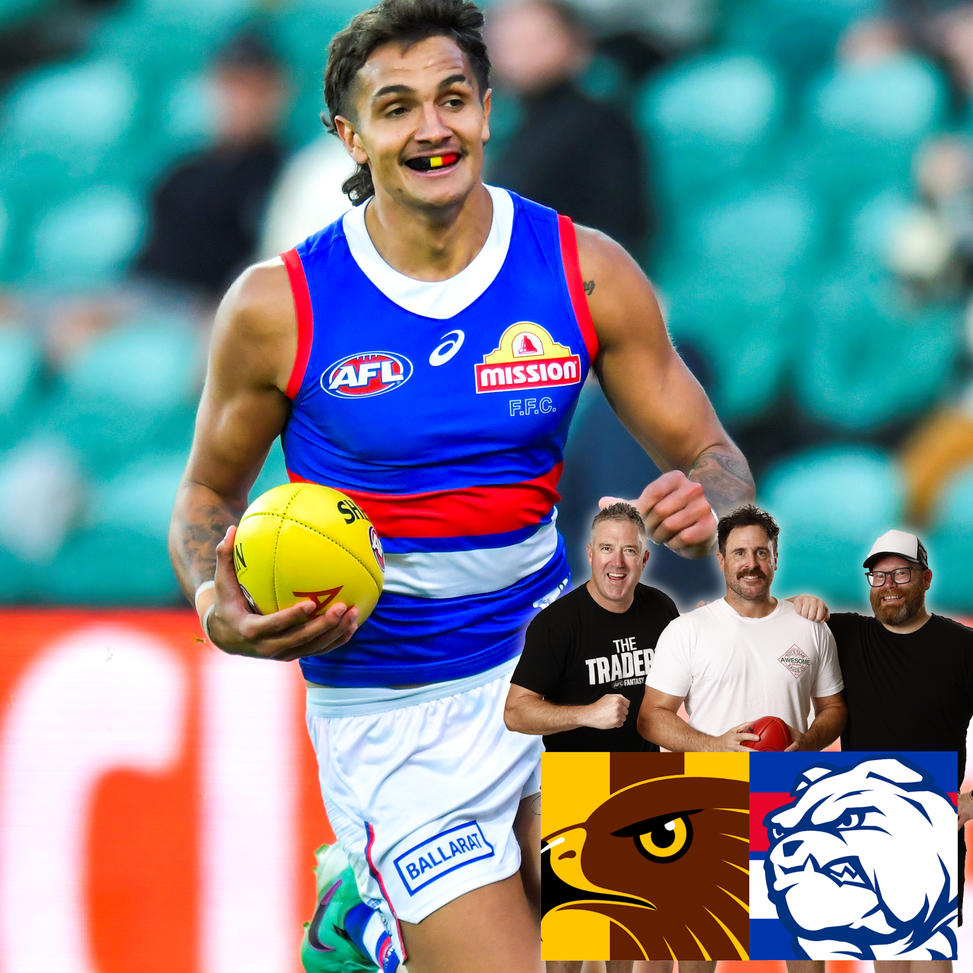 Hawks v Dogs - Q1 - AFL Fantasy LIVE