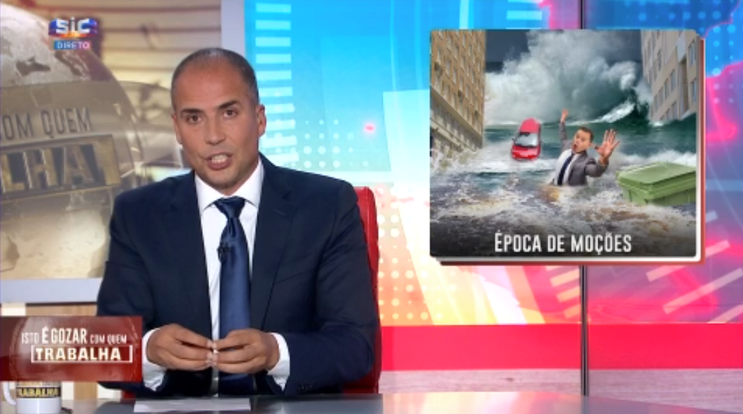 “Querida, não vais acreditar: ia sendo atropelado duas vezes. Preciso mesmo de um banho com a torradeira”