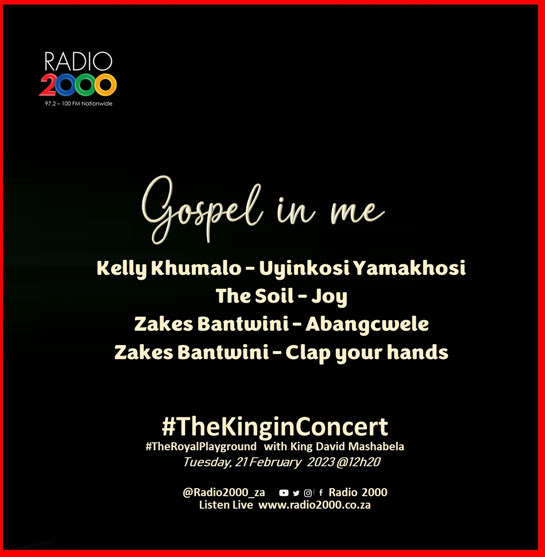 #TheKingInConcert - Gospel In Me