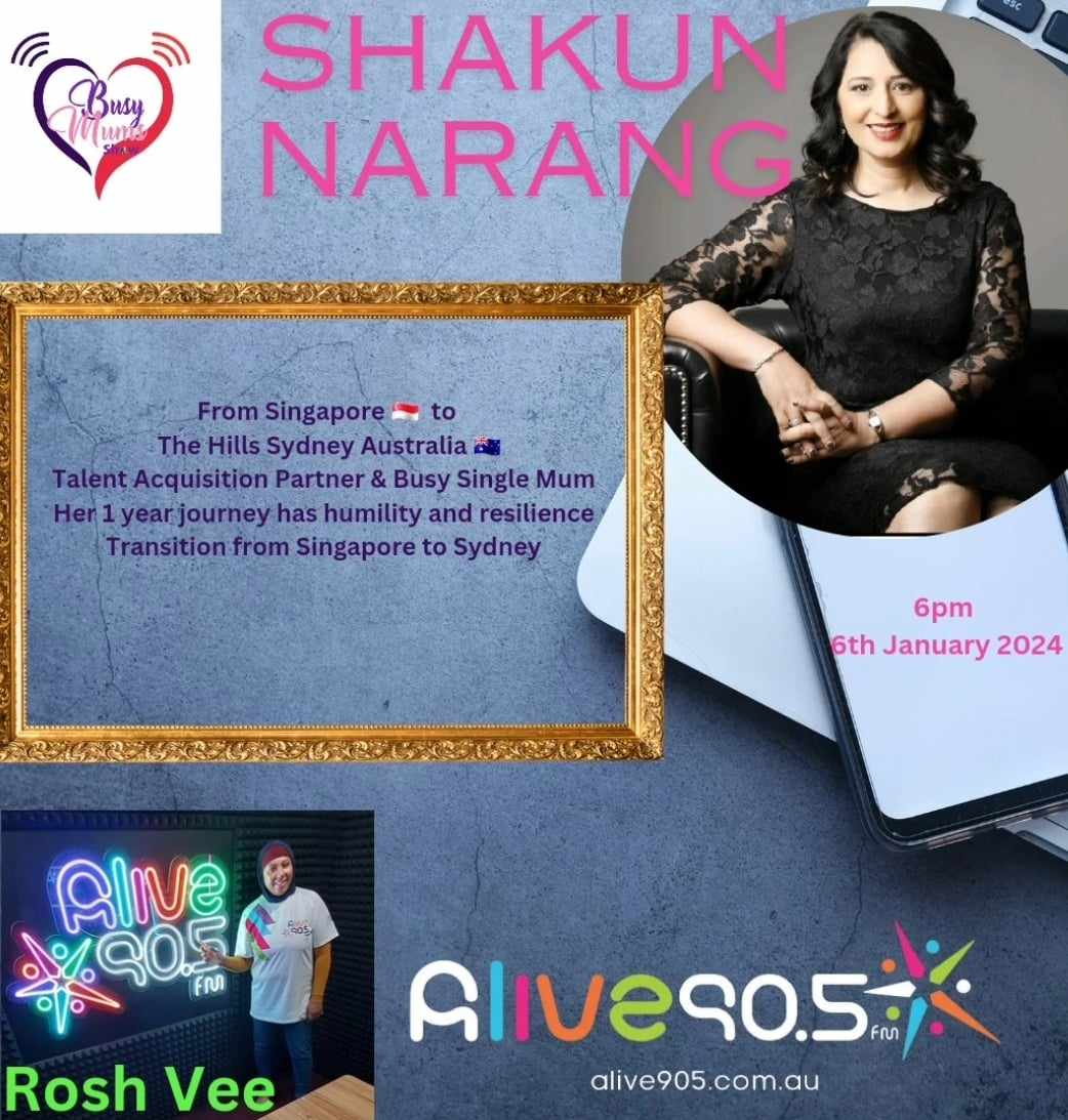 Interview with Shakun Narang & The Busy Mums Radio Show -6-1- 2024