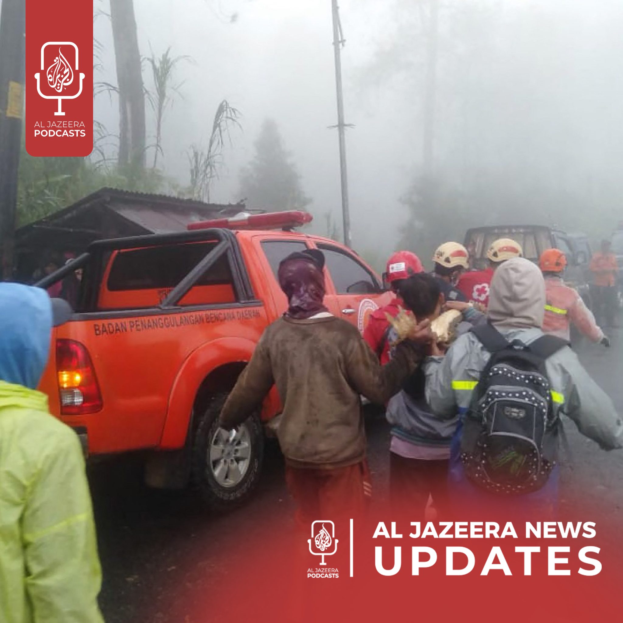 Indonesia landslides kill 16, Sudanese refugees flee to South Sudan - podcast episode cover