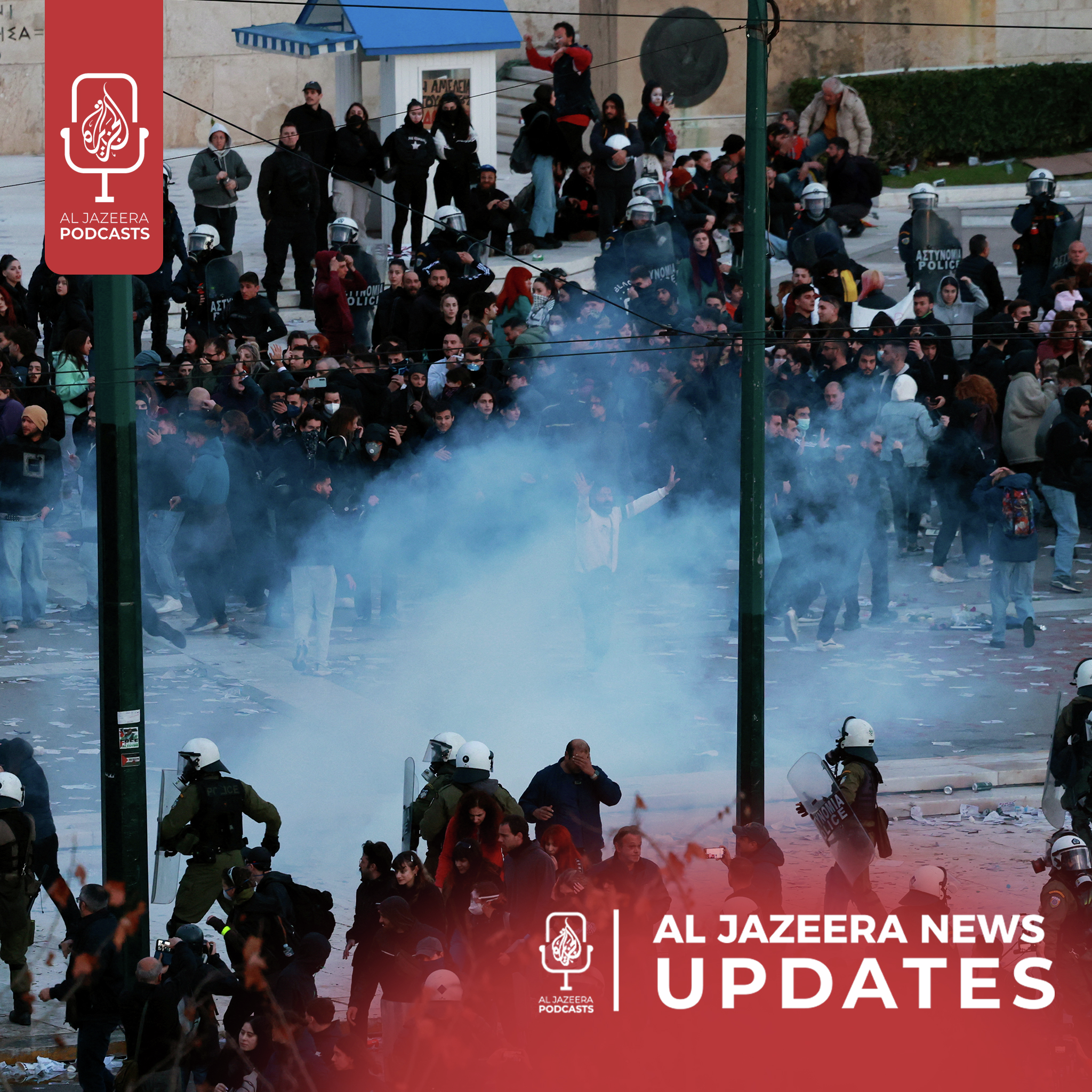 Greece protests, Indian avalanche - podcast episode cover