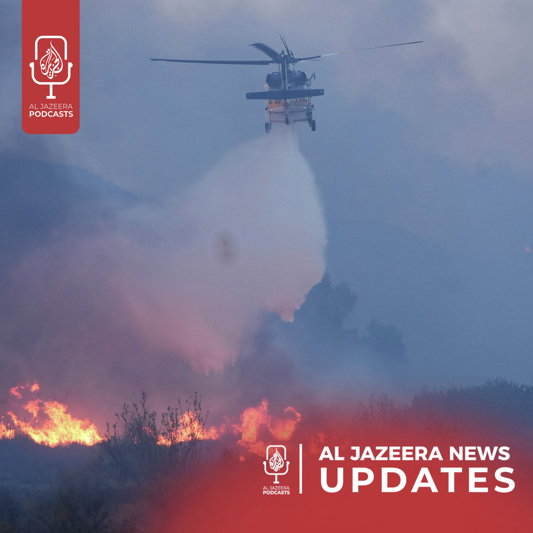 UN rapporteur warning on occupied West Bank, New fire in California - podcast episode cover