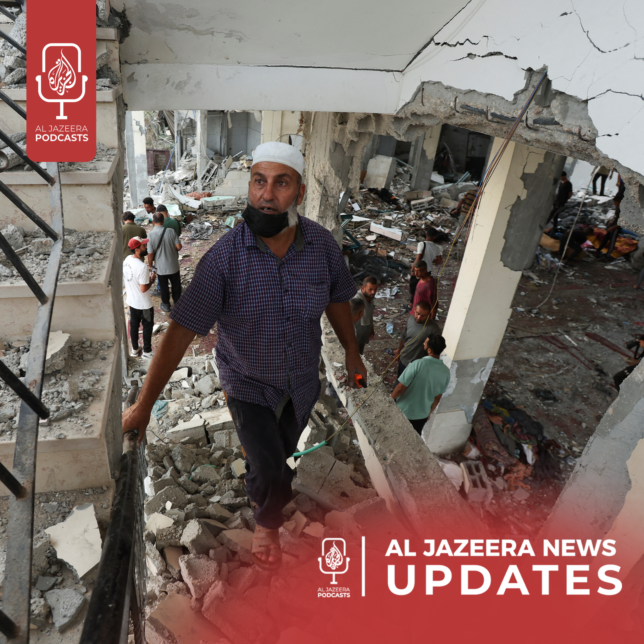 Shooting in Israel, Israel bombs a mosque in Gaza