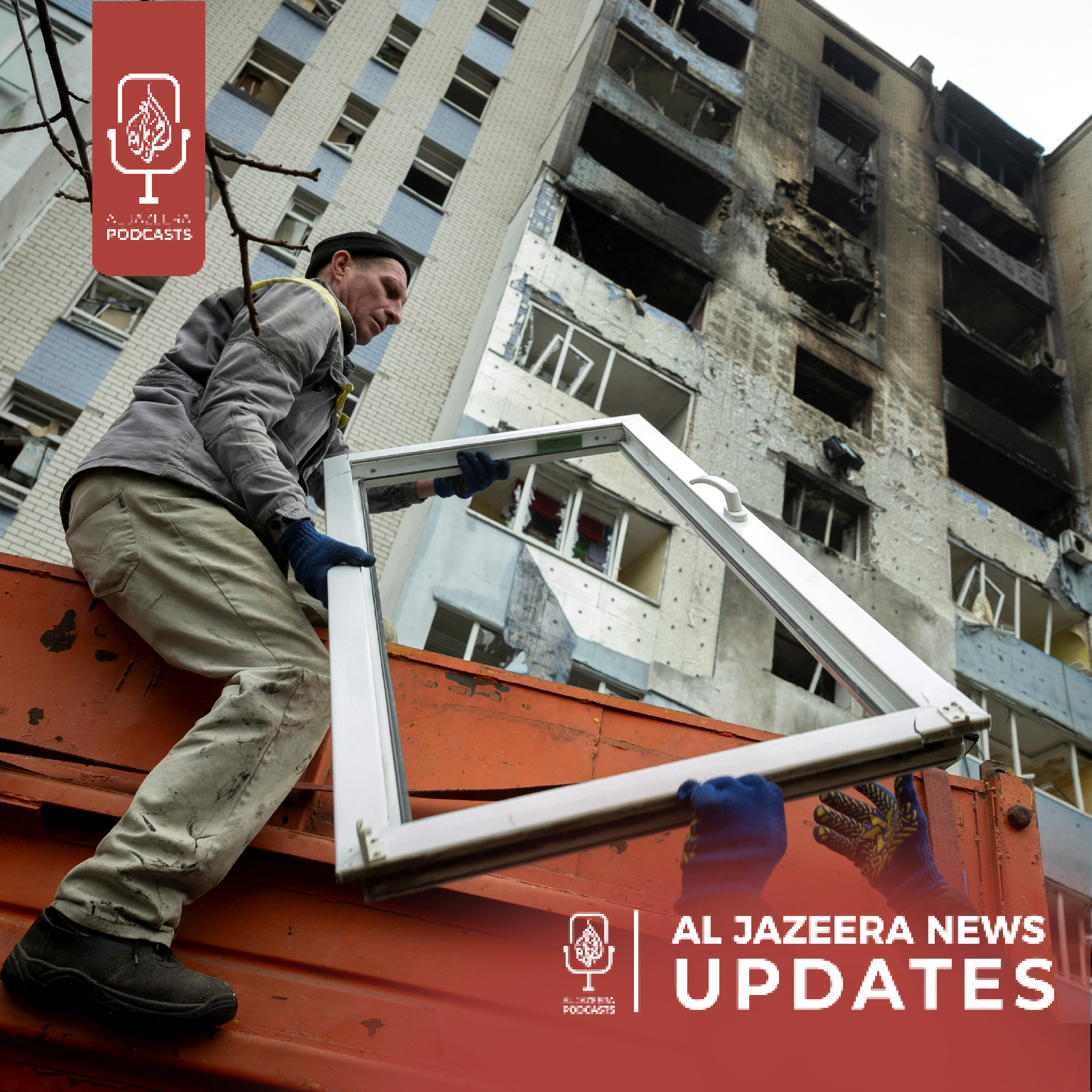 Aid trucks enter Gaza, Russian strikes on Kyiv region - podcast episode cover