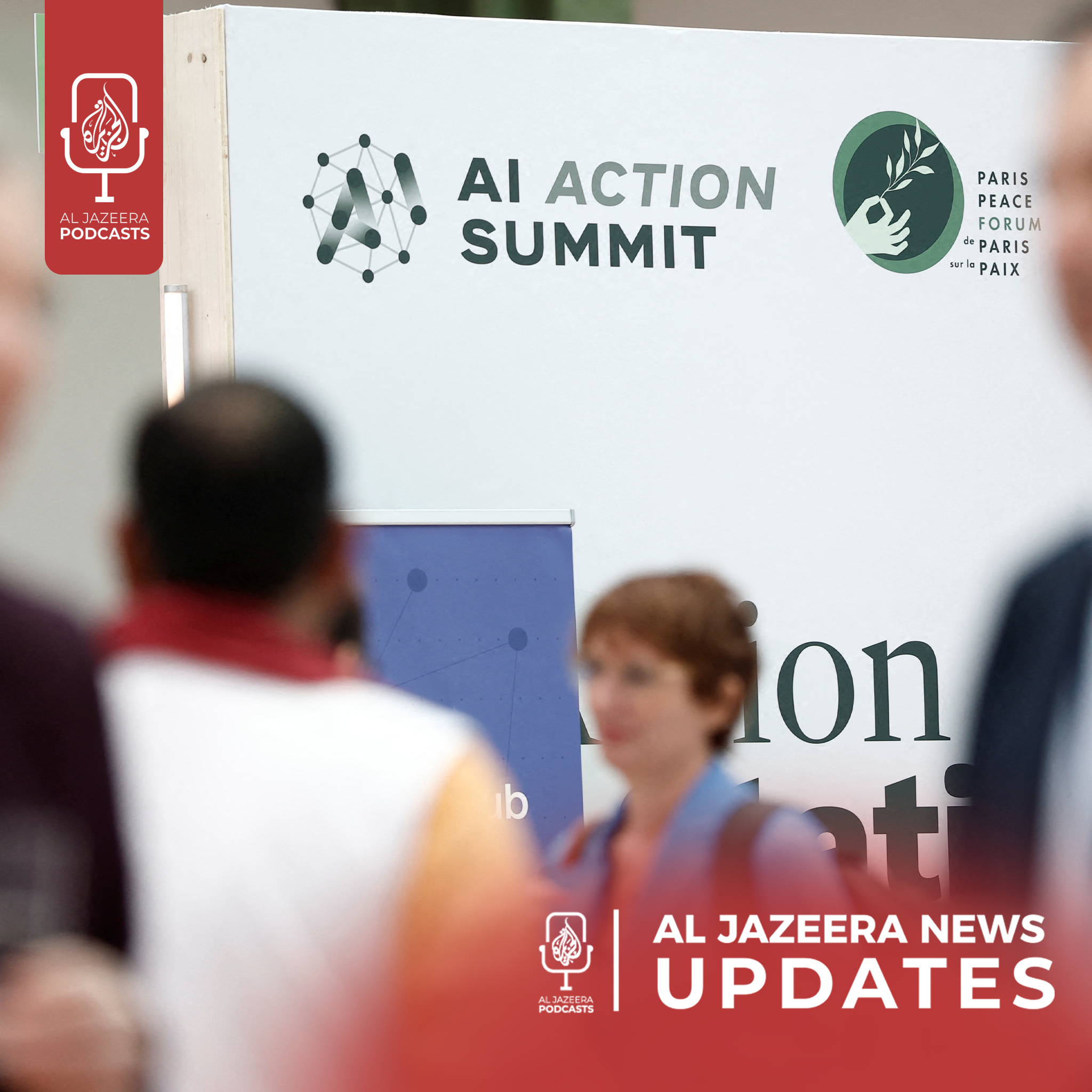 China-US trade war, France AI summit  - podcast episode cover