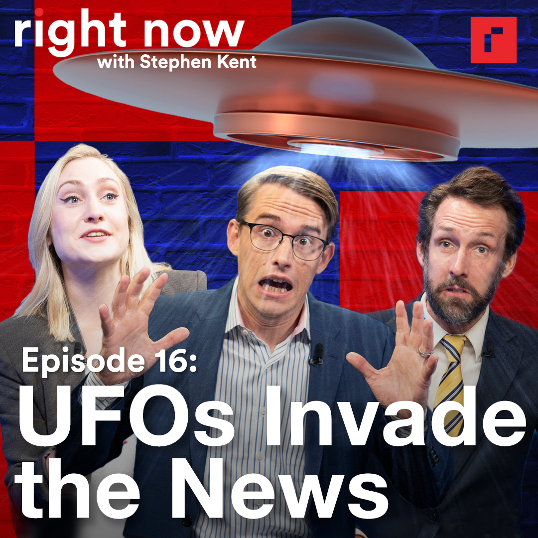 E16: Andrew Heaton & Liz Wolfe on UFOs and if an alien landing would unite us or tear us apart