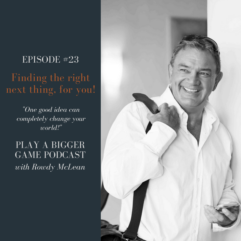 PABG Podcast - episode #23 - Finding the right thing next, for you!