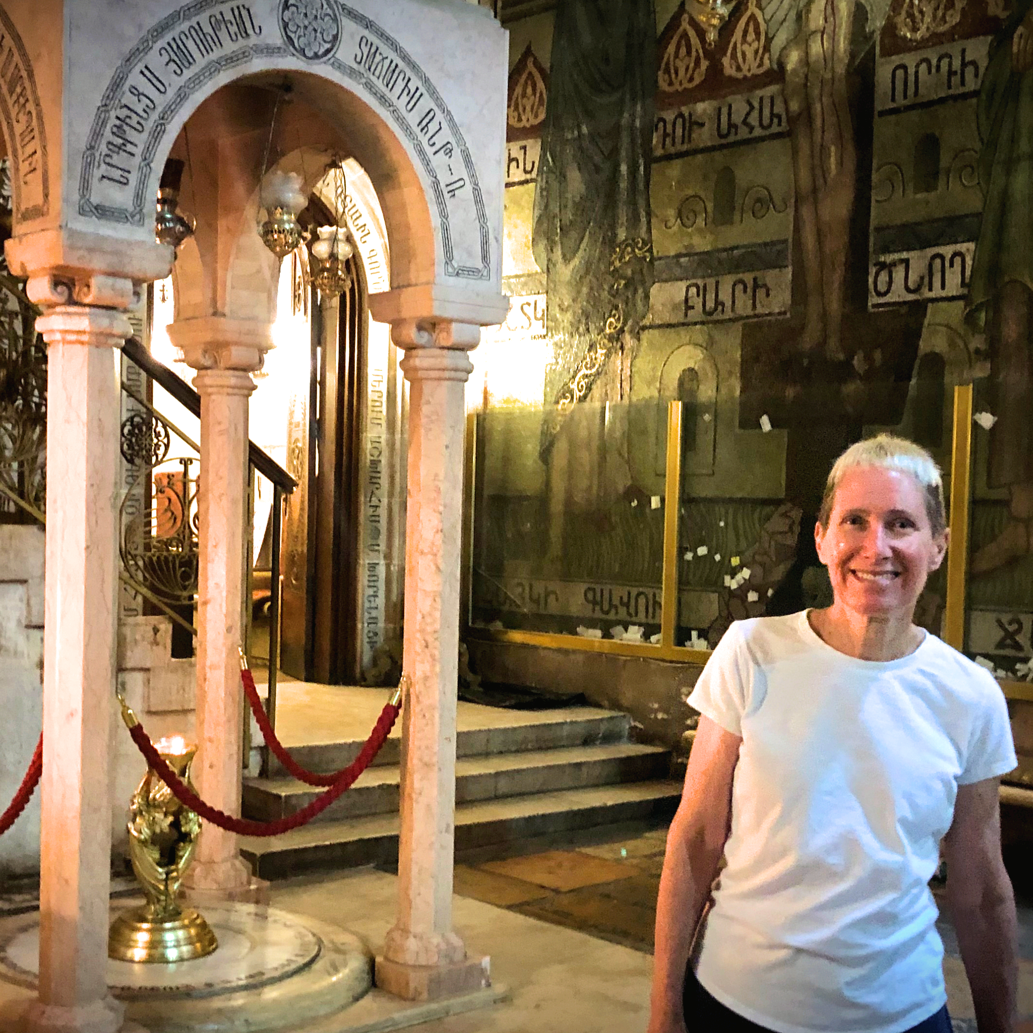 What does archaeology say about the location of the Church of the Holy Sepulchre?