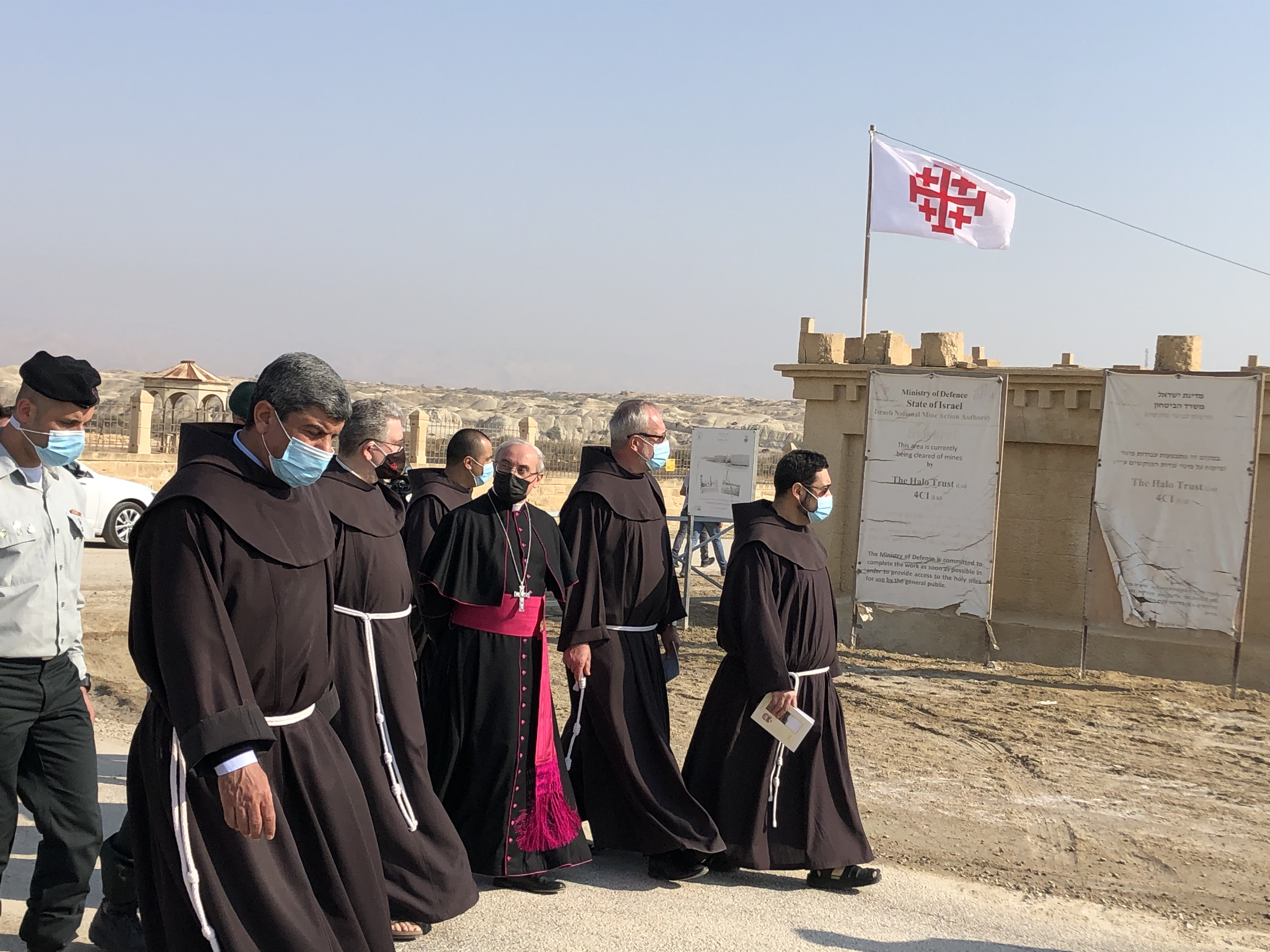 At the site where Jesus was baptized on the banks of the Jordan River, a festive mass after 54 years