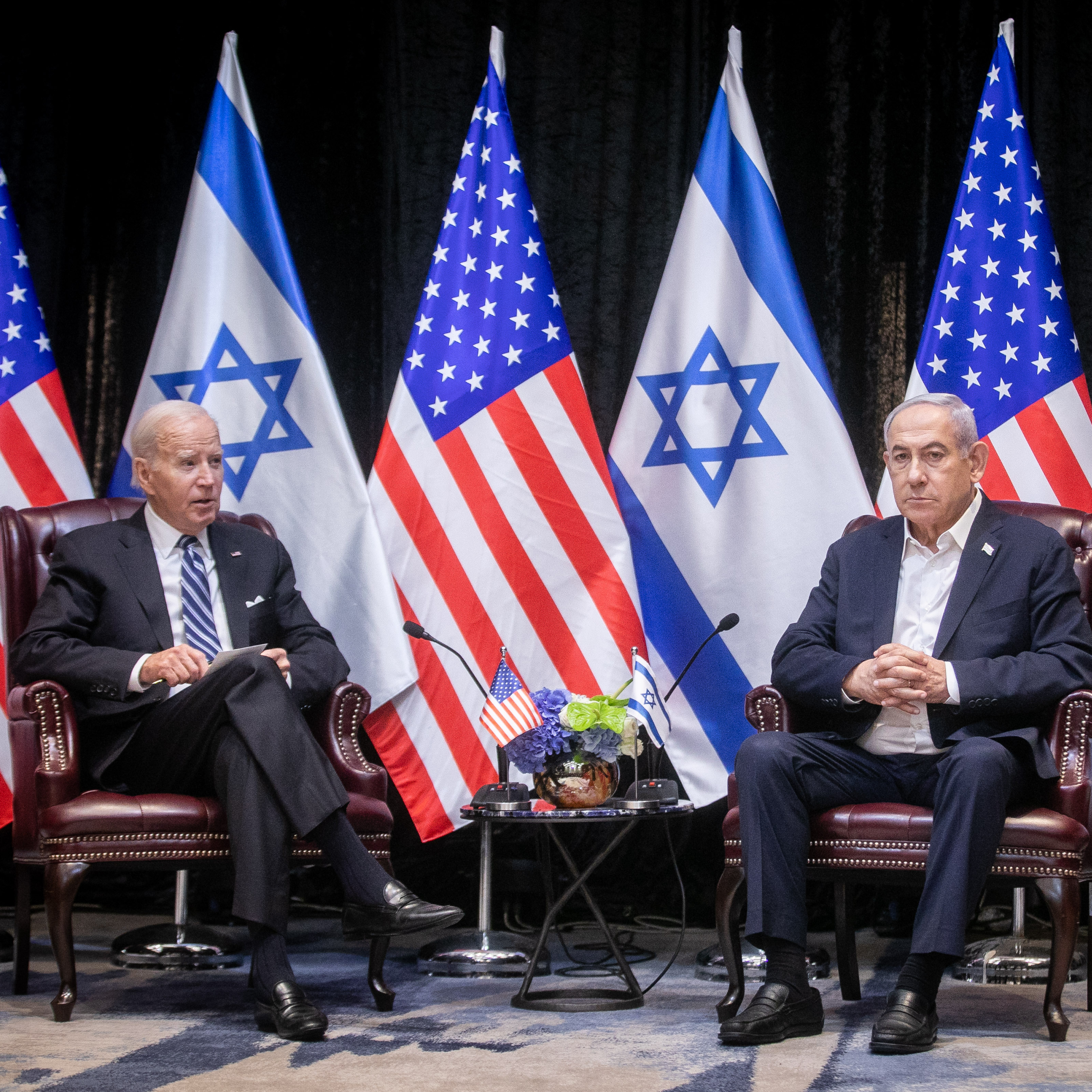 Day 106 - Bibi-Biden chat spawns murky remarks on postwar Gaza - podcast episode cover