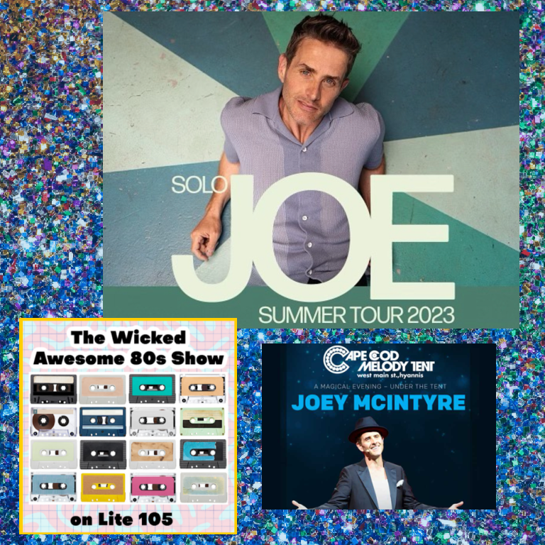 JOEY MCINTYRE with Lite 105's AMY PONTES