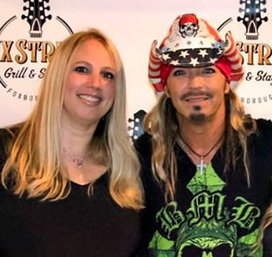 BRET MICHAELS with Lite 105's HEATHER GERSTEN