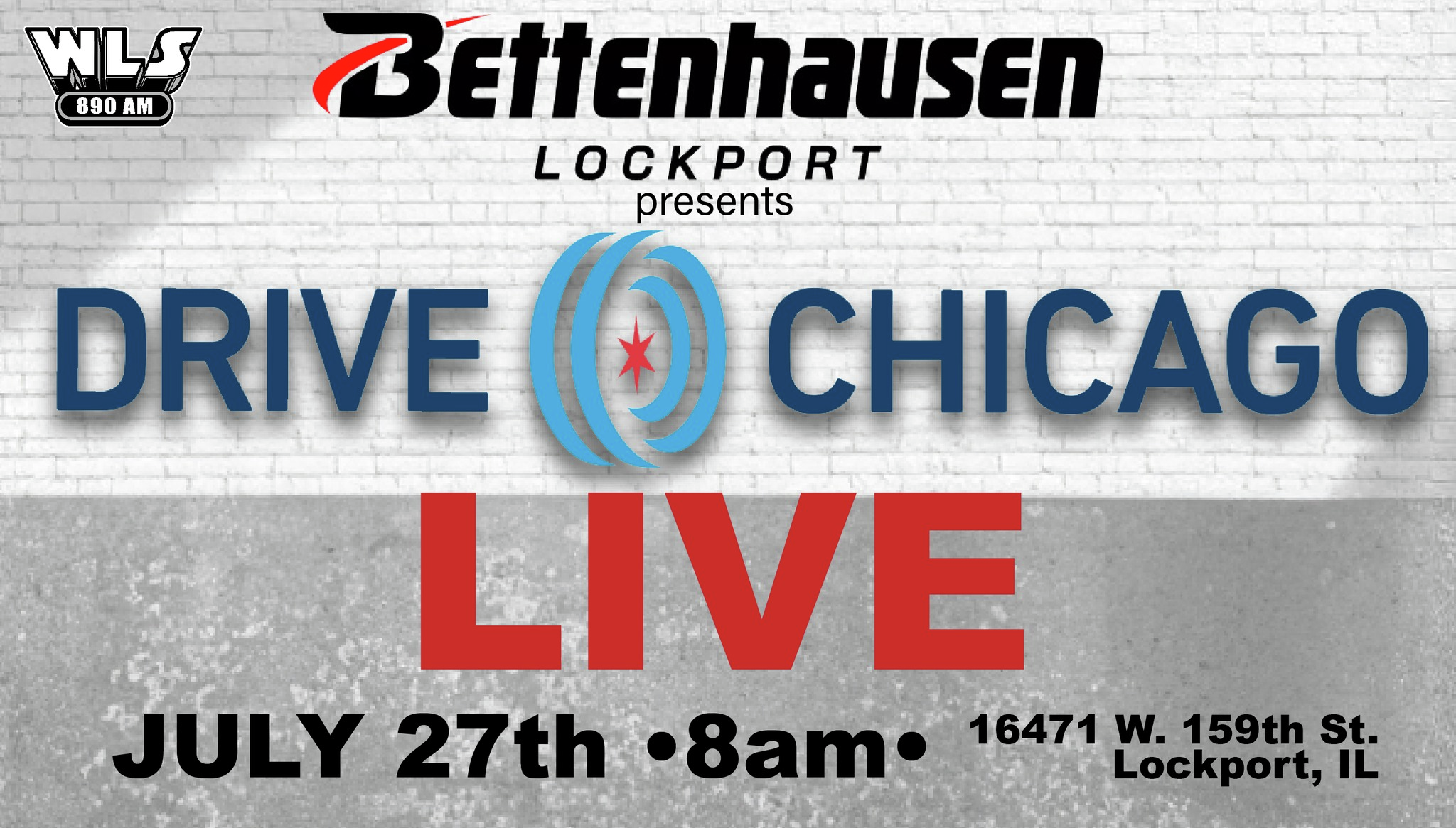 Cruise On By: Join the Drive Chicago Crew at the New Lockport Bettenhausen Dealership on July 26th from 8 - 9 AM