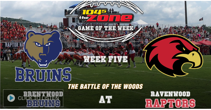 Week Five Game of the Week: Brentwood 28, Ravenwood 21 (OT)