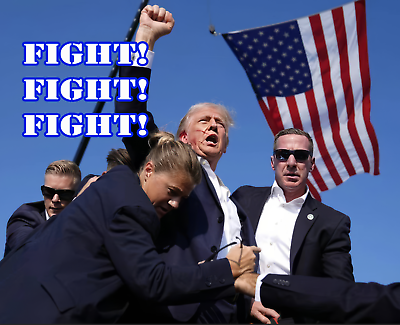 Trump Demonstrates Physical Courage By Not Cowering in Fear and Instead Showing a Willingness to Put Himself at Risk Because He Loves This Country... Which is Why We Have to Make Sure He Wins! - 9-17-24