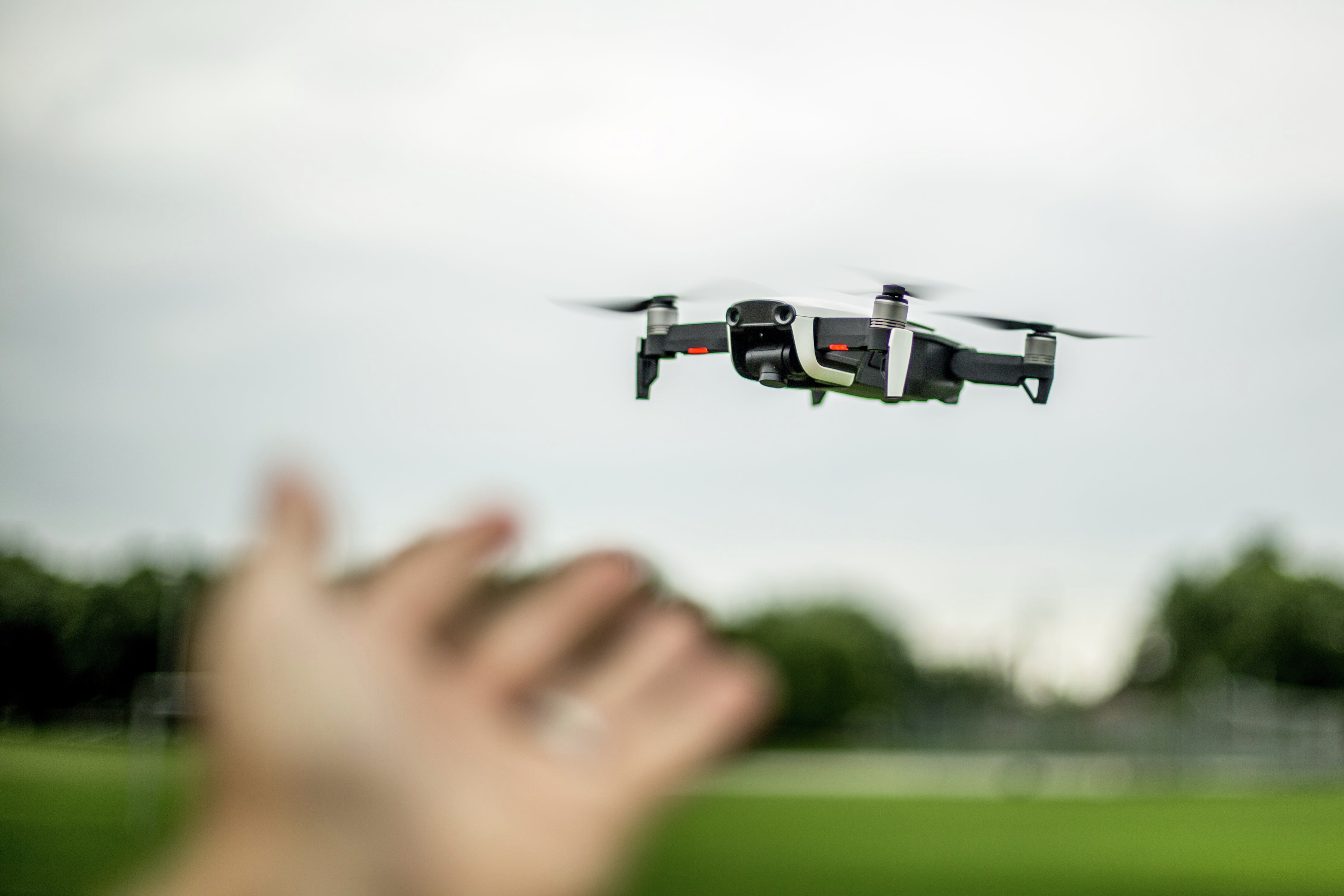 U.S. soldiers equipped with pocket sized drones