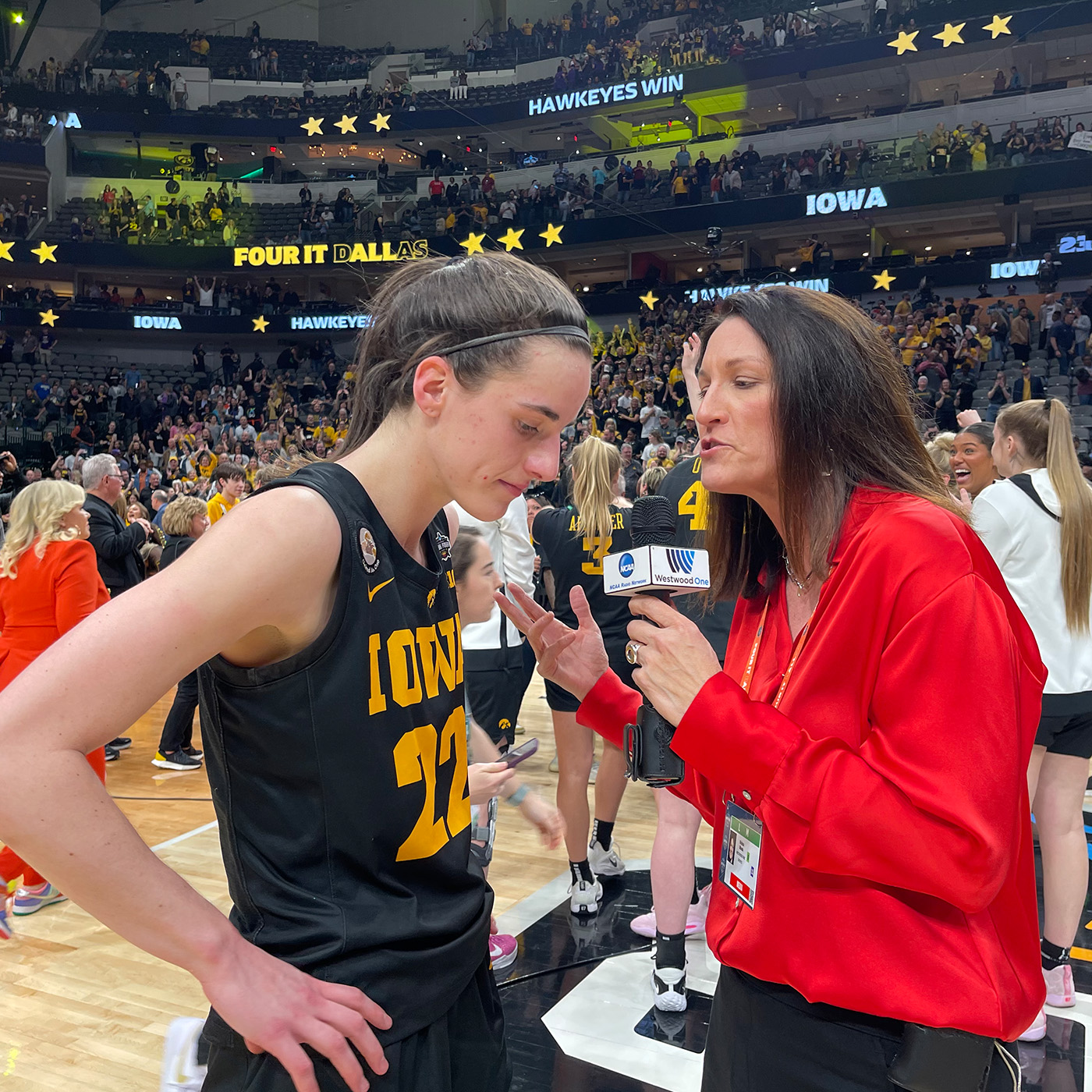 Iowa's Caitlin Clark Postgame Interview with Krista Blunk