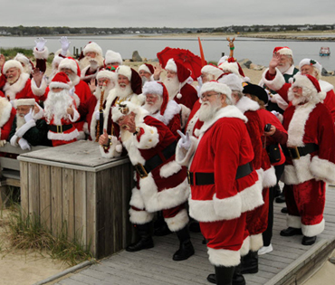 Giant Santa pool party this weekend!