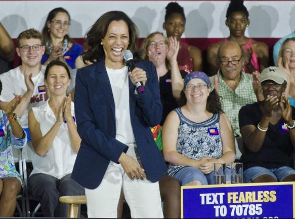 Senator Kamala Harris Brought her Campaign to Somersworth High School