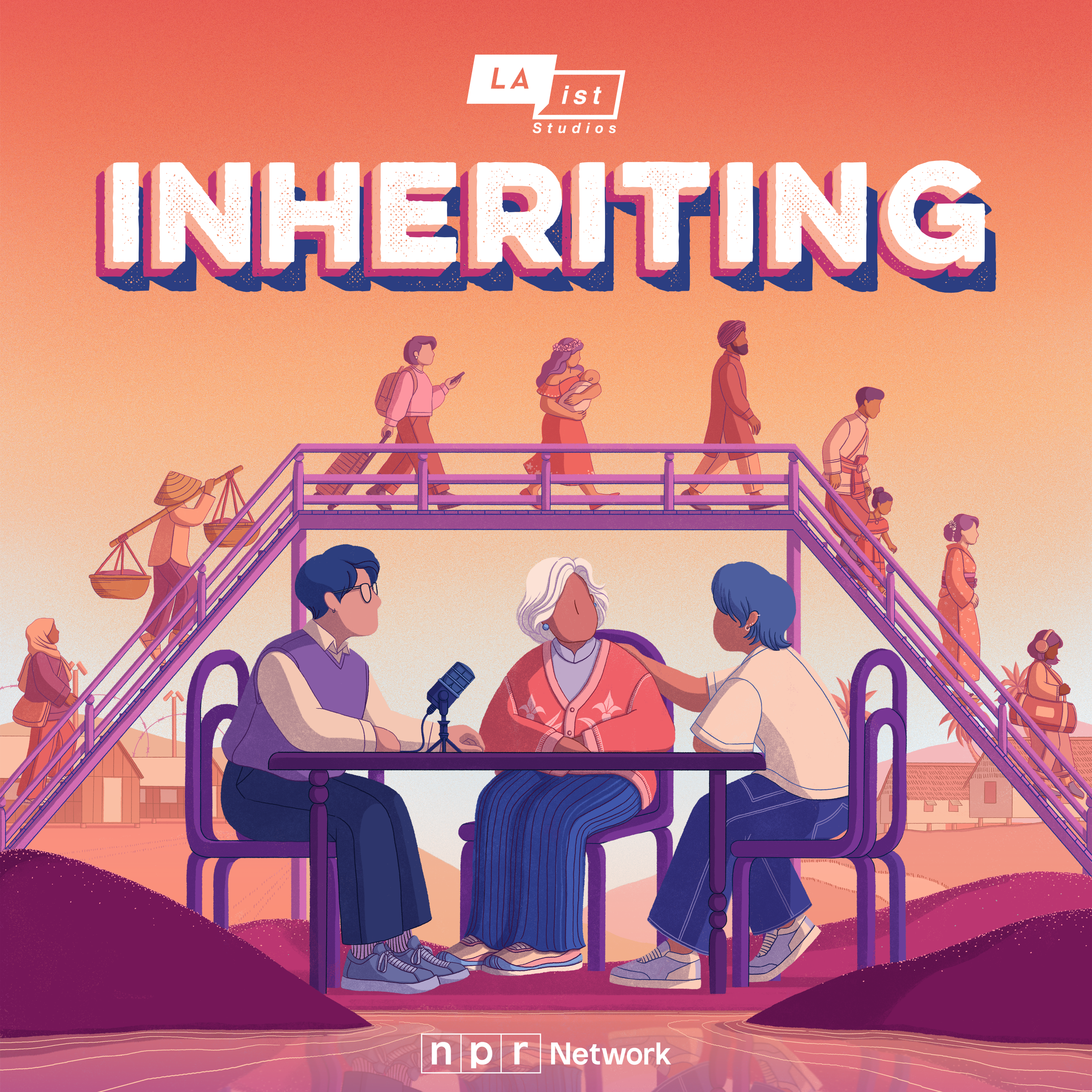 NPR & LAist Studios present 'Inheriting' - podcast episode cover