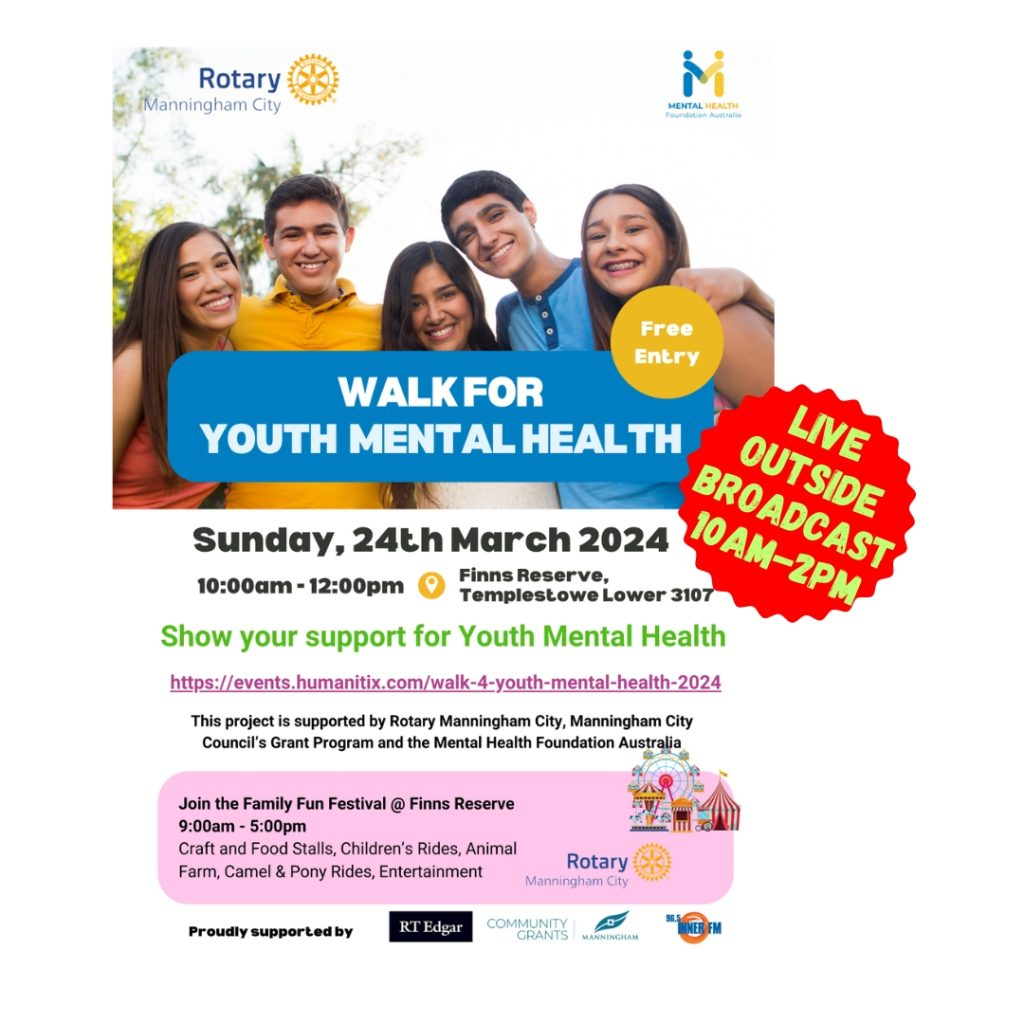 Walk for Youth Mental Health & Manningham Family Festival 2024