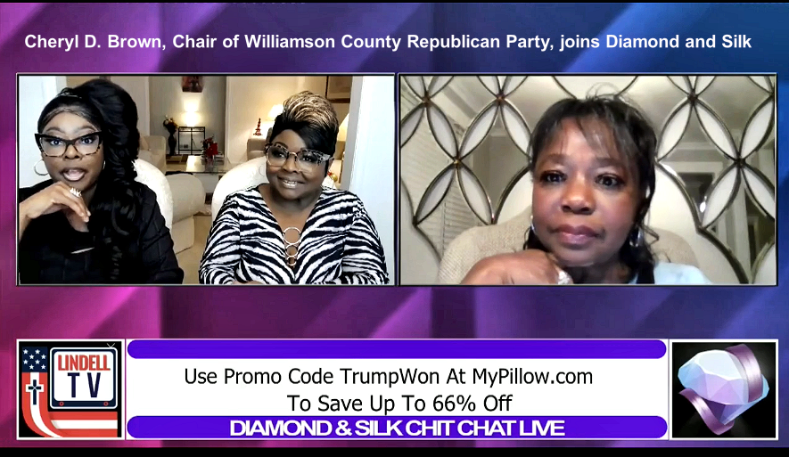 EP | 200 Cheryl D. Brown, Chair of Williamson County Republican Party, joins Diamond and Silk