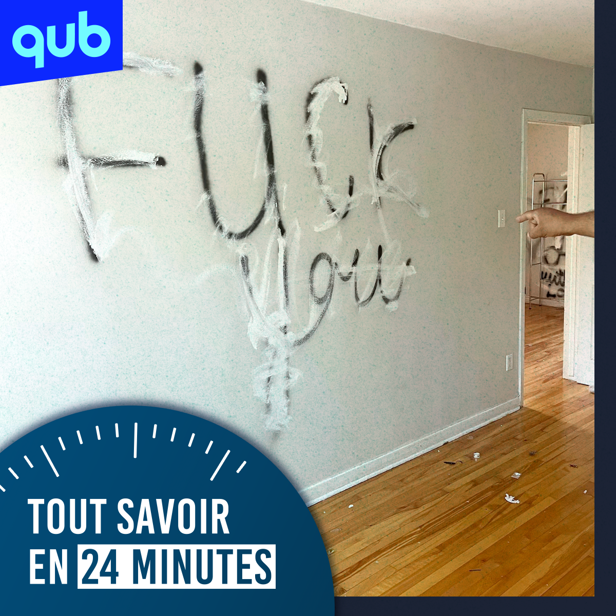 Graffitis, portes défoncées… cette locataire a laissé son appartement dans un PIÈTRE état